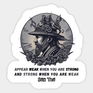 Sun Tzu's Strategy: Strength in Disguise Sticker